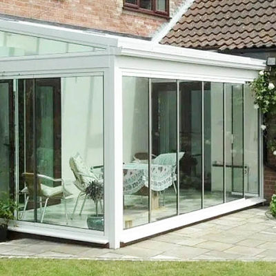 6063-T5 プロフィール素材と12mm テンパーガラス