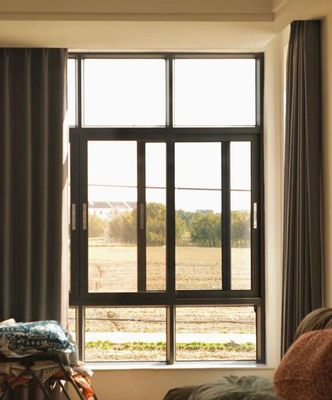 強化ガラス付き熱遮断防風サンシェードアルミニウム引き戸