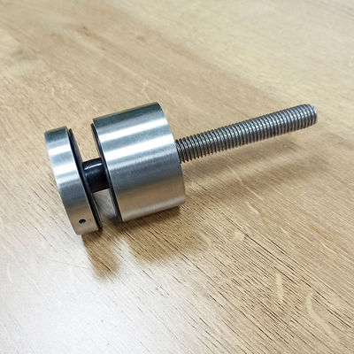 調整可能なステンレス鋼304/316スタンドオフガラス手すりシステム、30mm/42.4mm径、8-12mmガラス用