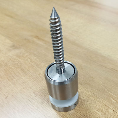 調整可能なステンレス鋼304/316スタンドオフガラス手すりシステム、30mm/42.4mm径、8-12mmガラス用