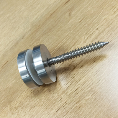 調節可能なステンレス鋼 304 316 バルコニー階段のための標準壁掛け ガラスレイン