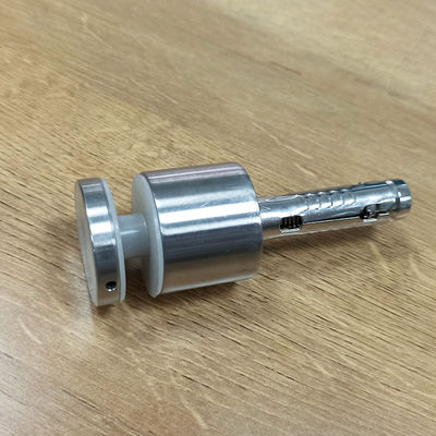 調整可能なステンレス鋼304/316スタンドオフガラス手すりシステム、30mm/42.4mm径、8-12mmガラス用