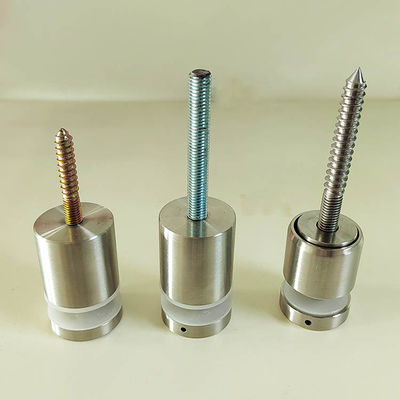 調整可能なステンレス鋼 フレームのない壁マウント ガラスレイル固定スタンドオフピン