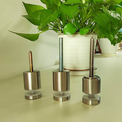 調整可能なステンレス鋼 フレームのない壁マウント ガラスレイル固定スタンドオフピン