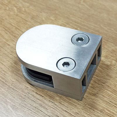 フレームレス強化ガラスパネル階段手すり調整可能デザインアークグリップクランプ304 316フィッティング