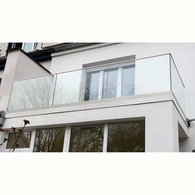 Duble Temperd Glass Railing Laminated Glass Aluminium Channels Profile Balcony Balustrade