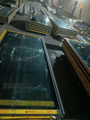 厚いフレーム 折りたたむガラス ドア 内装 防塵 清掃 簡単