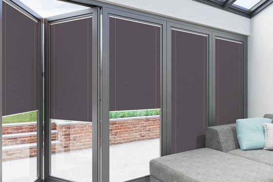 複層ガラス断熱ルーバーブレードスイングサッシ窓シール、ガラス内ブラインドアクセサリー付き