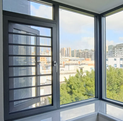 パーソナライズ可能なアルミのスイングウィンドウ 粉末で覆われたキャセメントのスイングウィンドウ