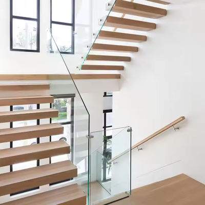 固木の浮動階段 室内用 DIY住宅用 フォシャン階段工場から