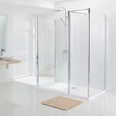 カスタマイズされたアルミニウム製内装バスルームパーティション、1.4mmプロファイル厚、フロストガラス付き